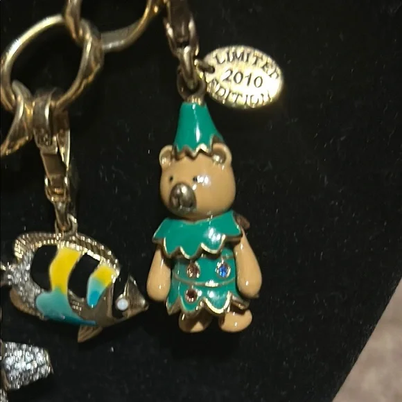 Juicy Couture Gold Charms on a Monet Necklace with Matching Bracelet - Picture 6 of 16